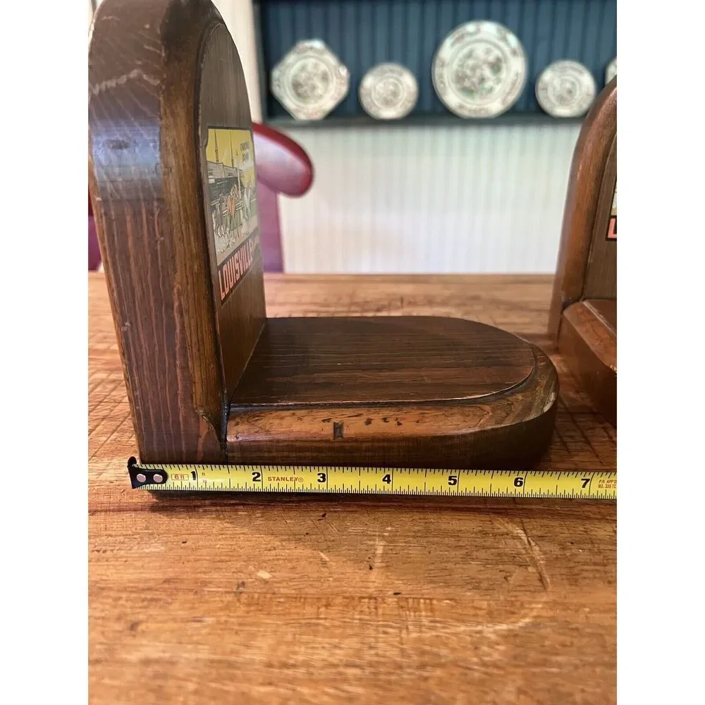 2 Kentucky Derby Churchill Downs Custom Wooden Bookends Louisville KY Robertson